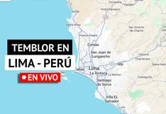 Temblor hoy en Lima