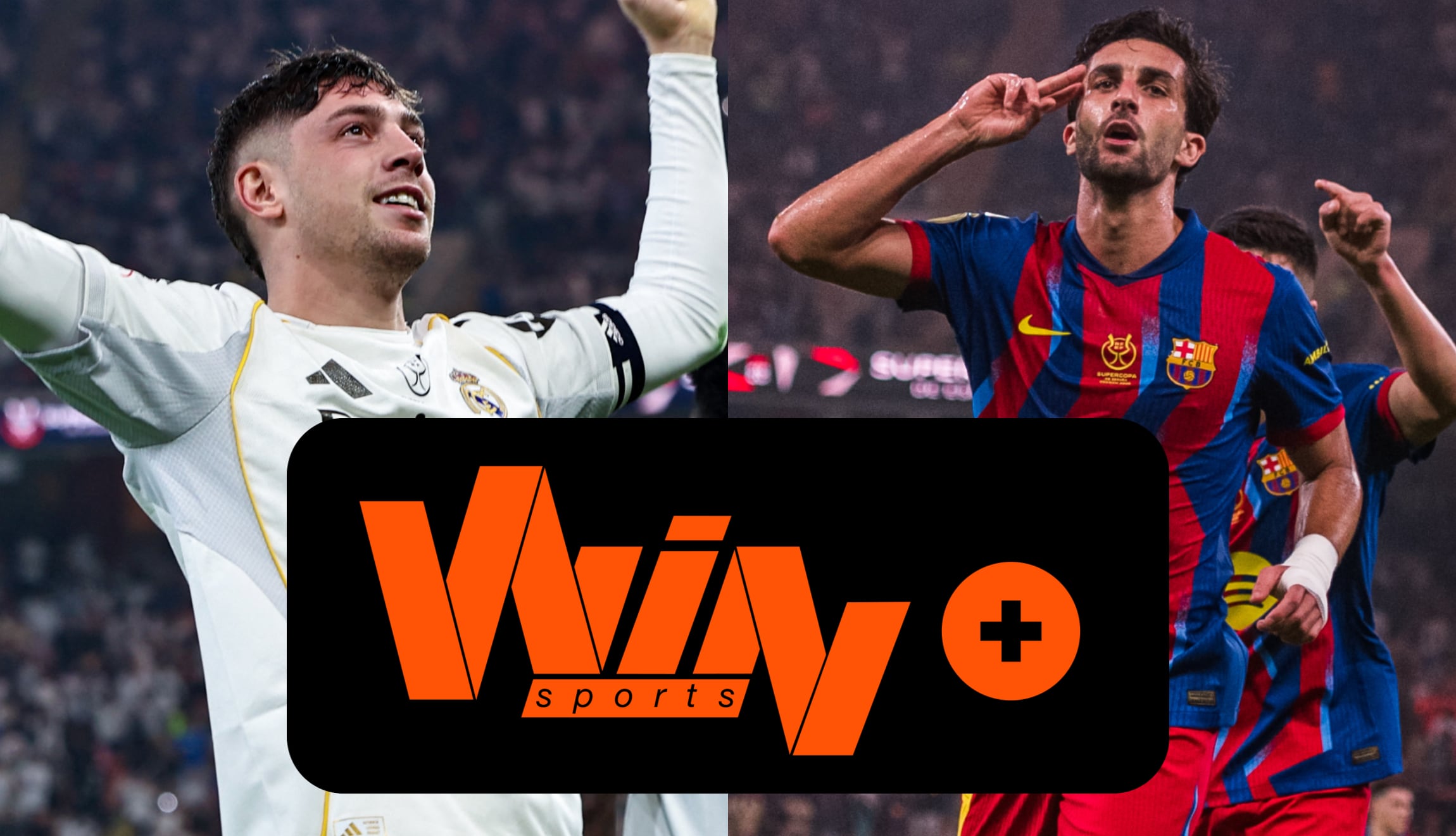 Transmisión de Win Sports Plus para ver la final de Real Madrid vs. FC Barcelona, por la Supercopa de España 2026, este domingo 11 de enero. (Fotos: AFP / @FCBarcelona / Composición Mix)