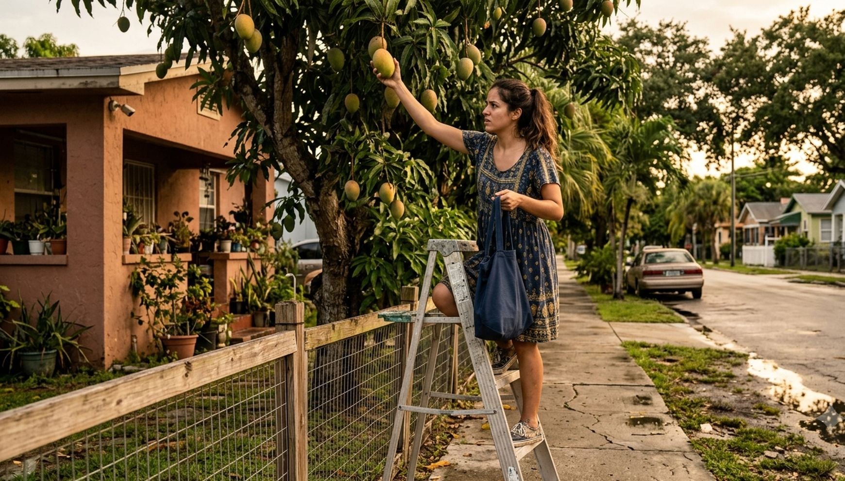 Las nuevas advertencias oficiales han encendido las alarmas entre vecinos y transeúntes: un simple mango puede convertirse en un problema legal si se toma del lugar equivocado (Foto: Imagen creada por Gestión MIX usando Gemini)