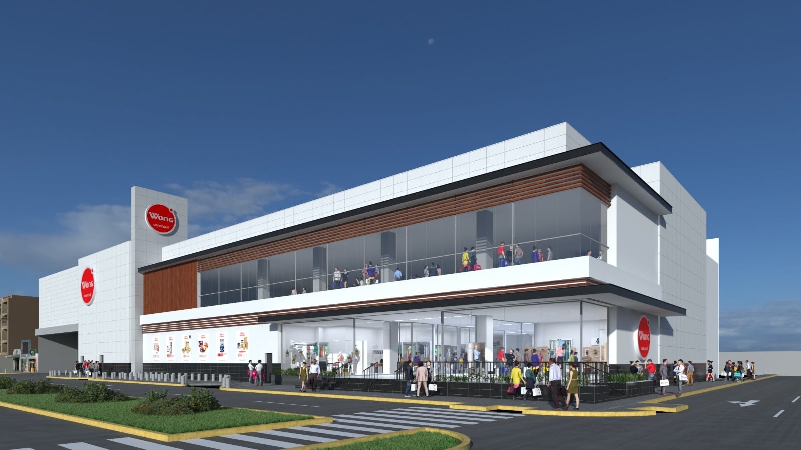 El nuevo Wong en Trujillo tendrá más de 9,000 m² construidos y será el más grande de la cadena fuera de Lima. (Foto: Cencosud).