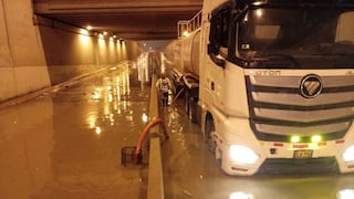 Villa María del Triunfo: bypass de Pachacútec vuelve a inundarse tras llovizna