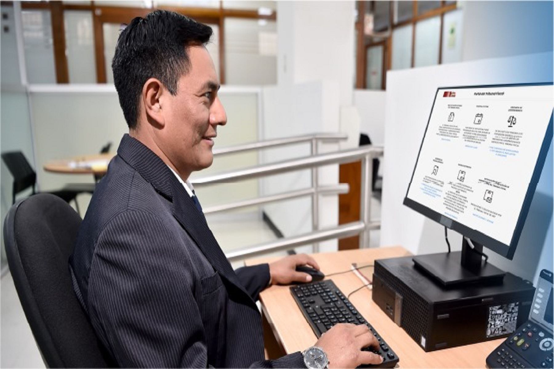 Sistema de Expediente Electrónico. (Foto: Andina)