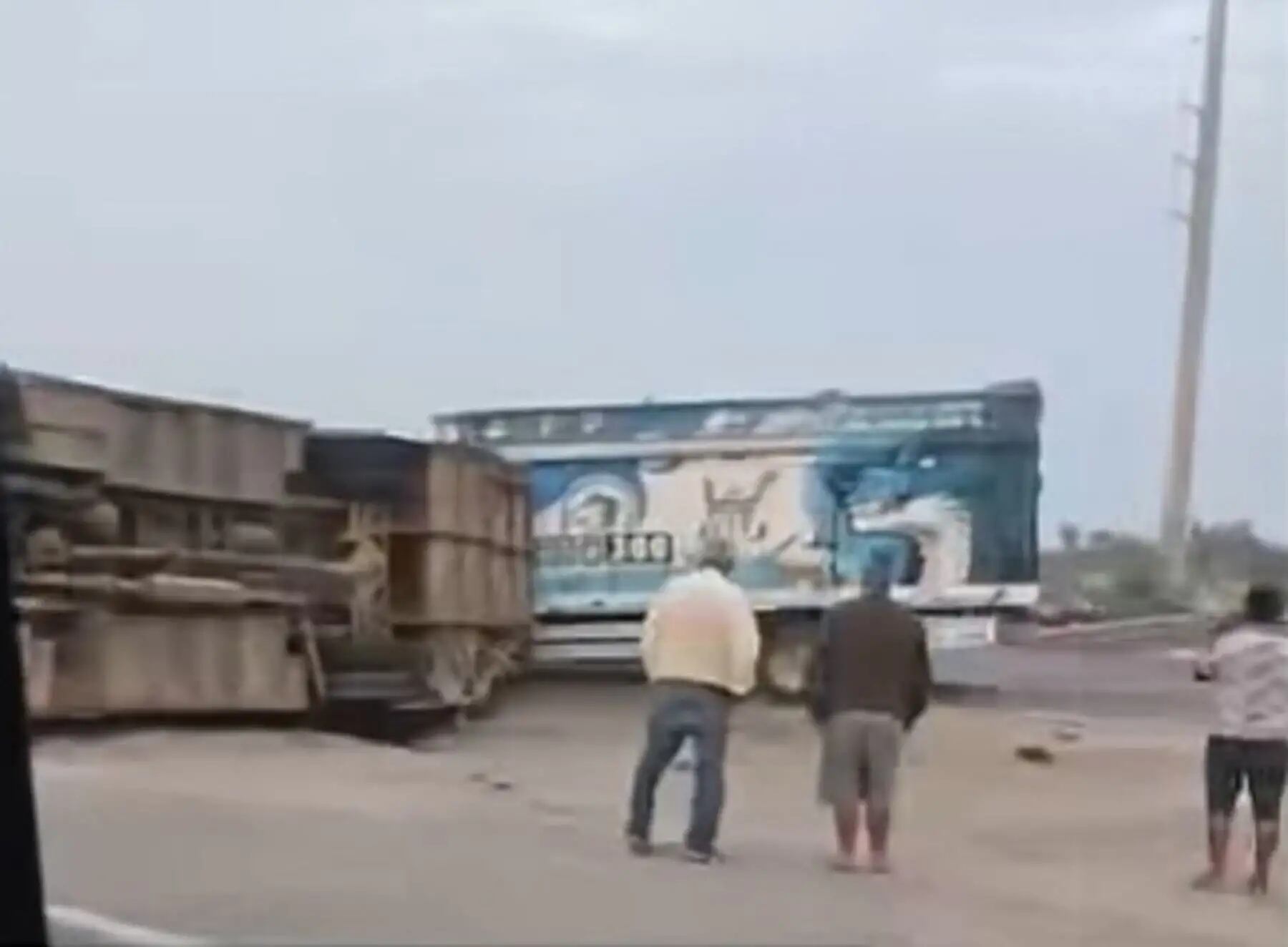 Accidente de tránsito en Pisco. (Foto: Difusión)