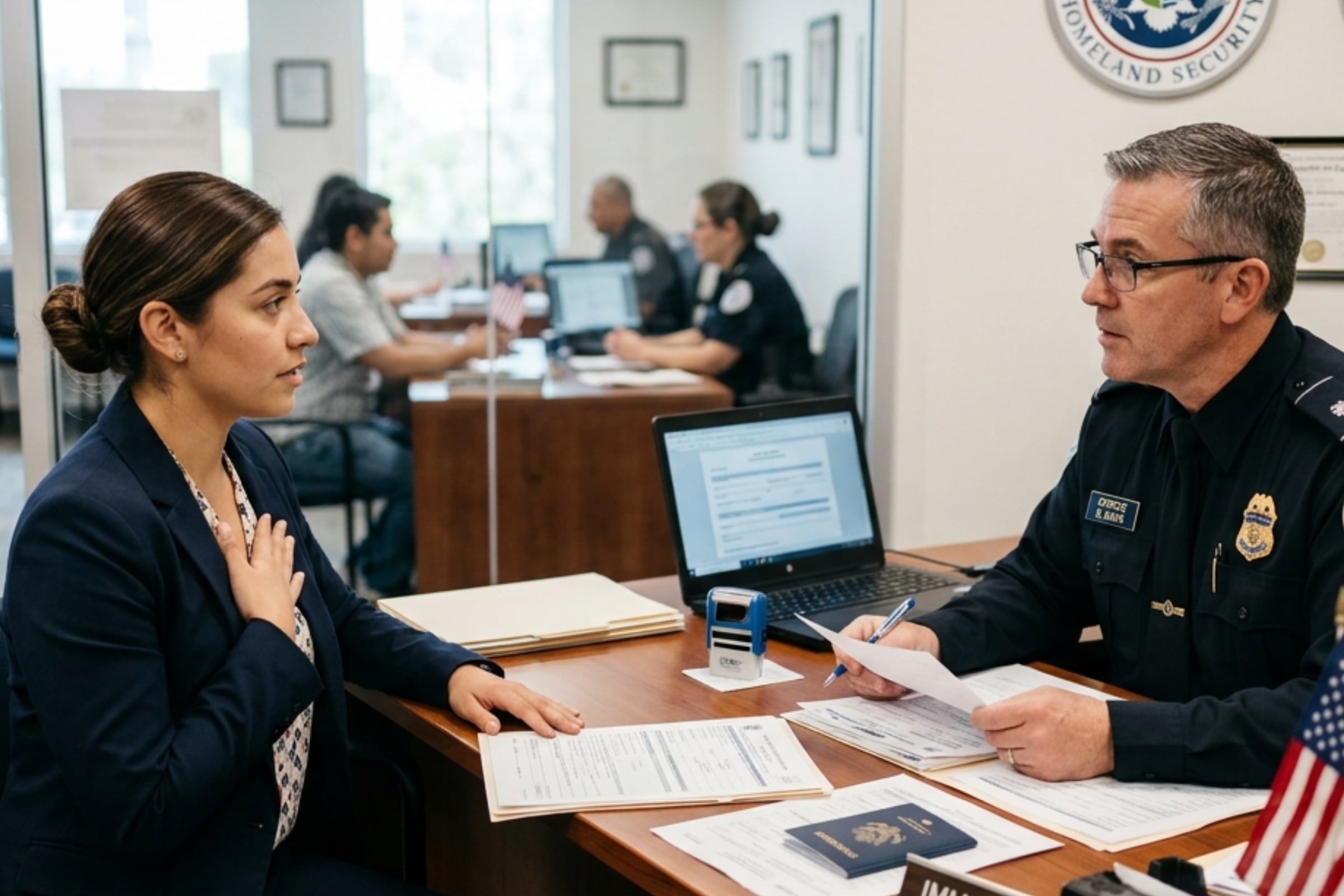 La AILA anunció que son un total de cuatro preguntas que se están aplicando en las entrevistas para obtener la Green Card. (Crédito: Imagen creada por Gestión MIX usando Gemini)