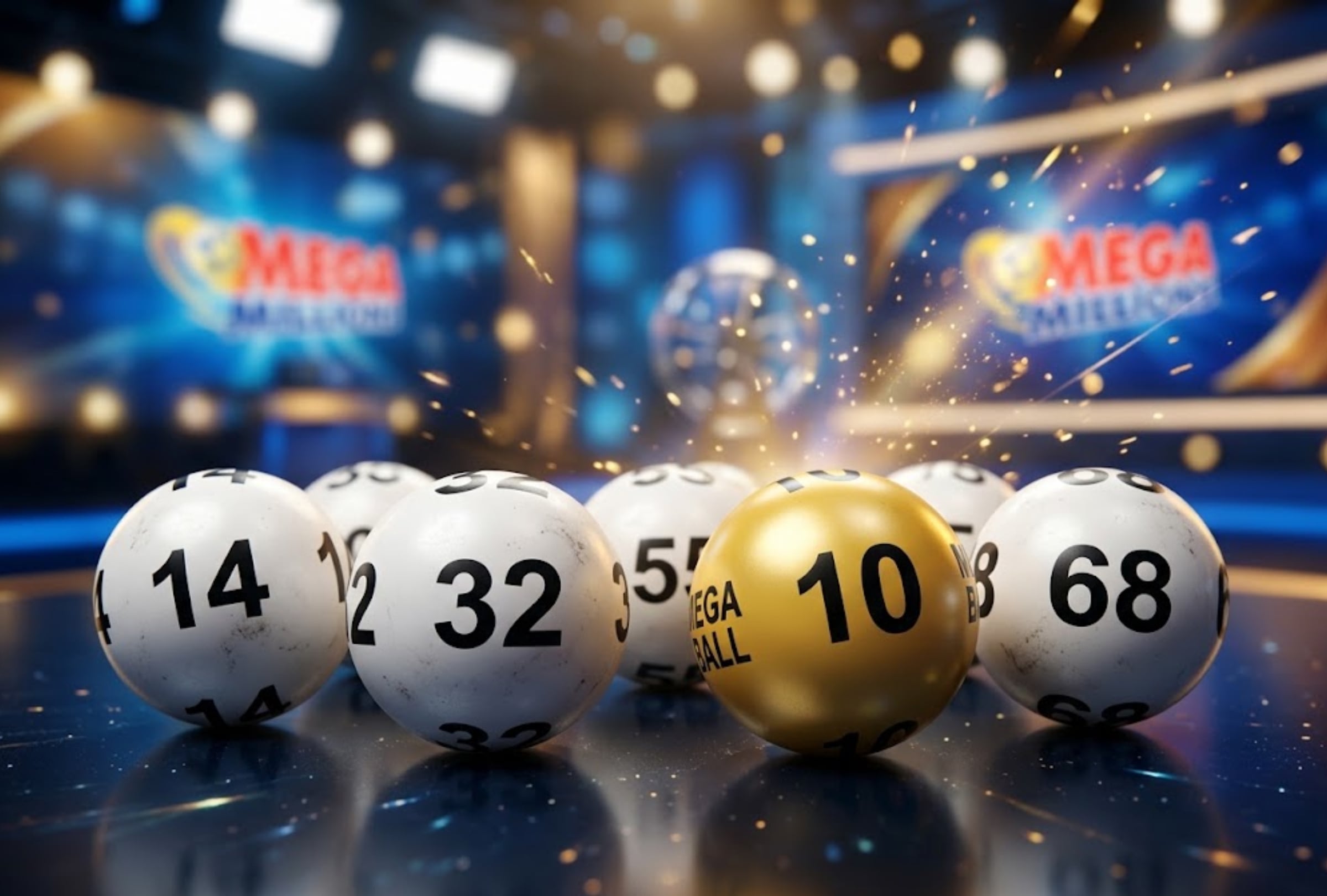 Consulta los números ganadores del Mega Millions del viernes 16 de octubre del 2026. La lotería de Estados Unidos cuenta con un premio mayor de 403 millones y aquí te dejo los resultados completos. Imagen creada por la IA de Gemini / Composición GEC.