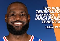 Cita del día de LeBron James, basquetbolista: “No puedes tener miedo al fracaso... Es la única forma de tener éxito”