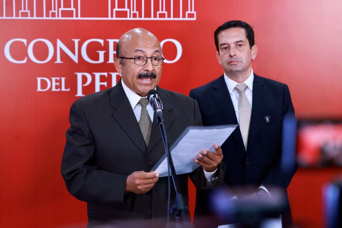 Óscar Reto, presidente de la Cámara de Diputados, señaló que los recursos apuntarán a la prevención frente al Fenómeno El Niño, la lucha contra la inseguridad ciudadana y la atención de emergencias por incendios forestales. Foto: Congreso.