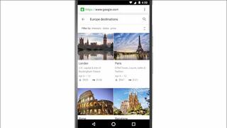 Destinos de Google para planificar viajes en el celular