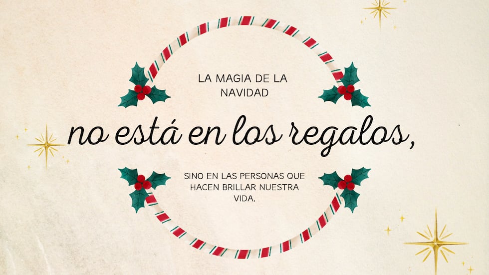 La magia de la Navidad no está en los regalos, sino en las personas que hacen brillar nuestra vida. | Crédito: Canva / Composición Mix