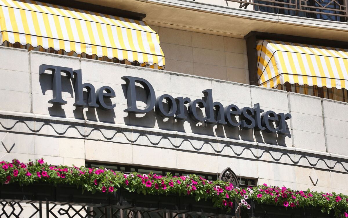 La cena se celebró en el hotel de lujo Dorchester de Londres.