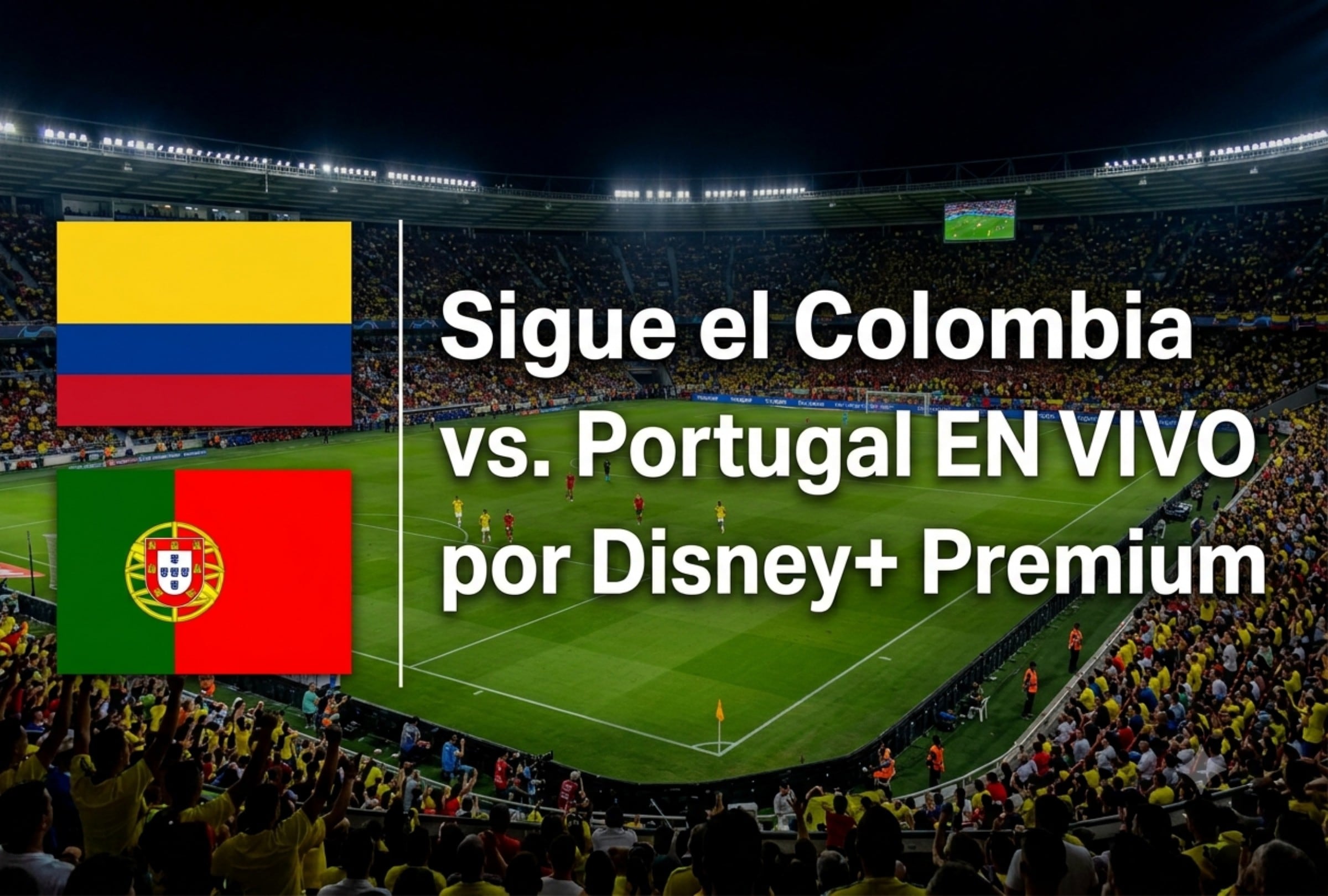Colombia y Portugal se enfrentan este sábado 27 de junio por la tercera fecha del Grupo K del Mundial de Fútbol 2026. (Foto: Imagen creada por Mix usando Gemini)