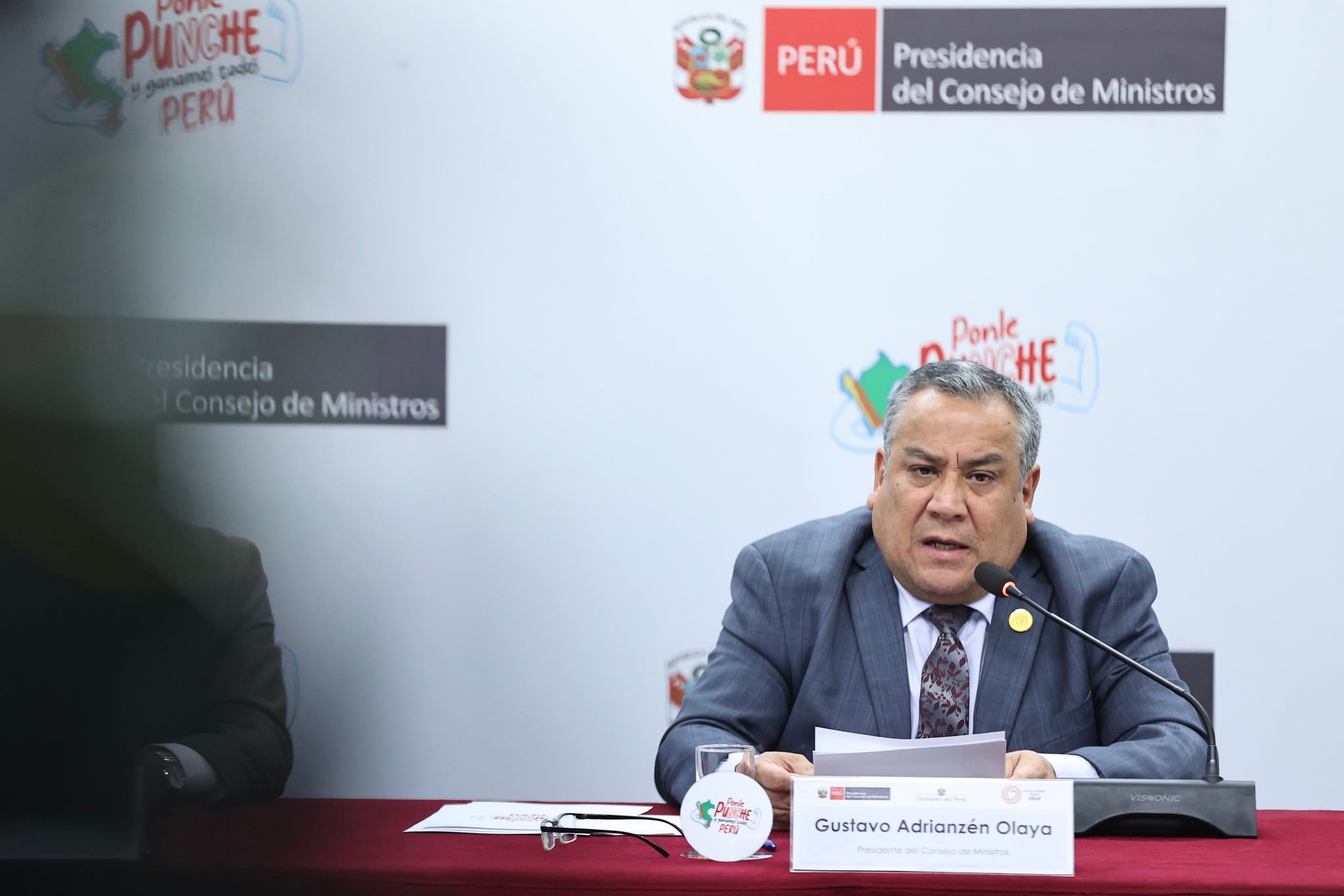 El primer ministro, Gustavo Adrianzén, se refirió desde Francia a los comentarios de la presidenta Dina Boluarte sobre la pena de muerte en el Perú. (Foto: PCM)