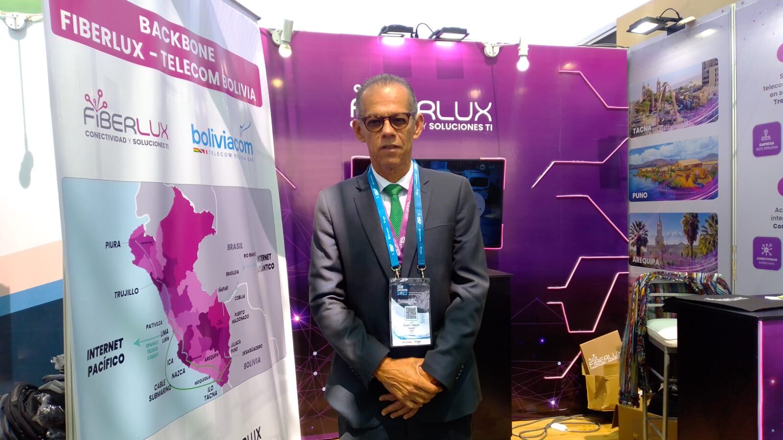 Alex Ternero, gerente general de Fiberlux.