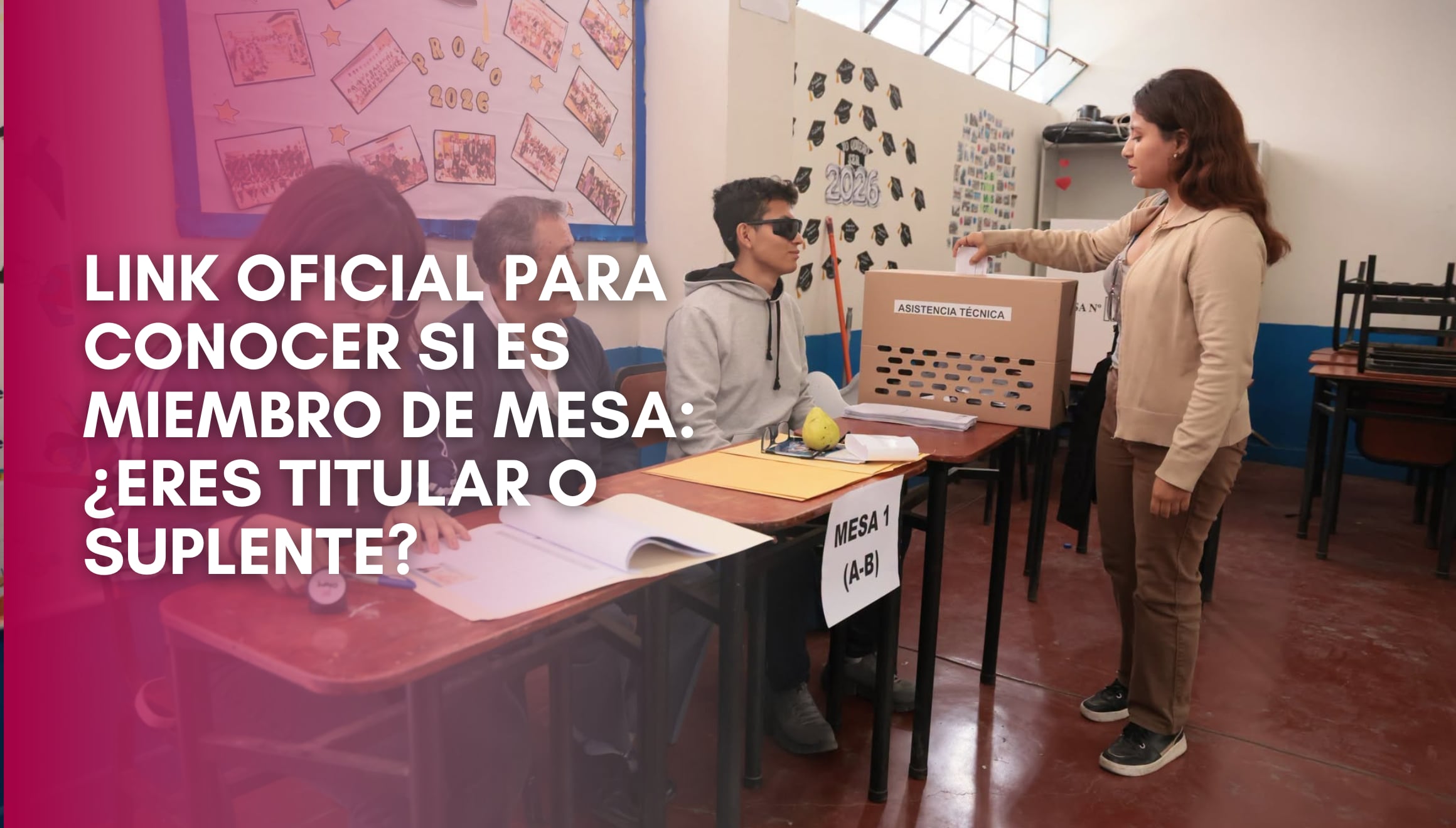 Ingresa al módulo de consulta oficial de la ONPE para las Elecciones Regionales y Municipales 2026. Los electores verifican si fueron seleccionados como miembros de mesa titulares o suplentes introduciendo su número de DNI. | Crédito: ONPE Oficina Nacional de Procesos Electorales - Perú / Facebook / Composición Gestión Mix