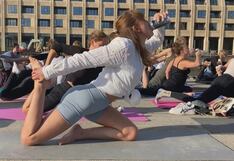 Dinamarca: Cientos de ciudadanos realizan yoga mientras toman sorbos de cerveza como parte de nueva rutina