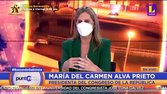 Maricarmen Alva habla sobre incidente de Valer en el pleno