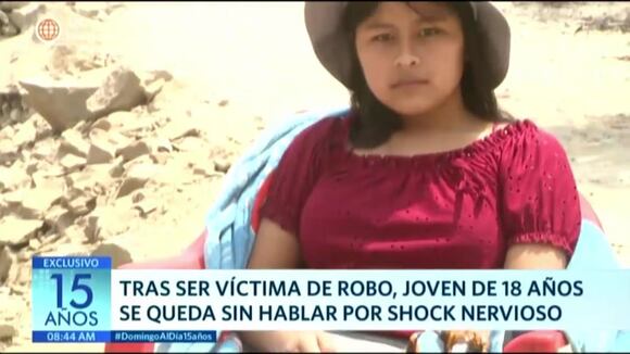 Chica sin hablar tras ser víctima de robo