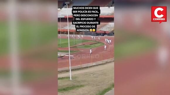 Postulante a policía se desvanece pero esfuerzo por seguir adelante se hace viral