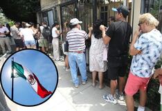 Peruanos enfrentan largas esperas en la Embajada Mexicana por visas