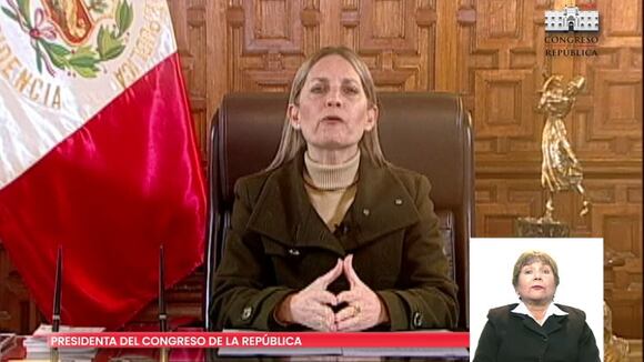 Presidenta del Congreso a Pedro Castillo: “Es urgente la convocatoria a un Consejo de Estado”