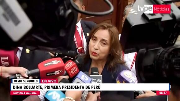 Dina Boluarte desde su domicilio