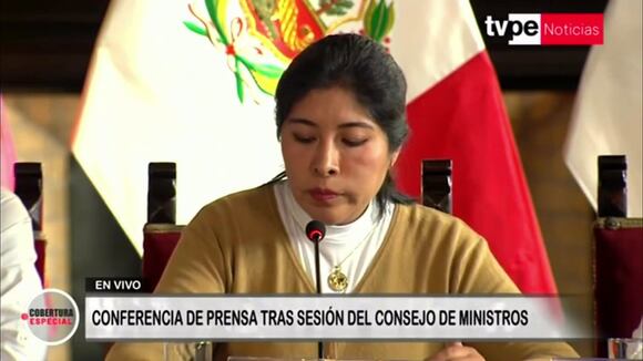 Conferencia de prensa de Betssy Chávez