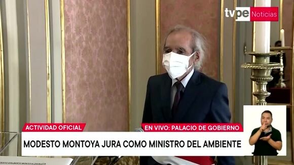 Modesto Montoya jura como ministro del Ambiente