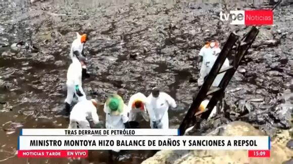 Ministro de Ambiente Modesto Montoya realizó balance de daños e inician procedimientos de sanción a Repsol