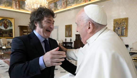 Javier Milei se reúne con papa Francisco en el Vaticano