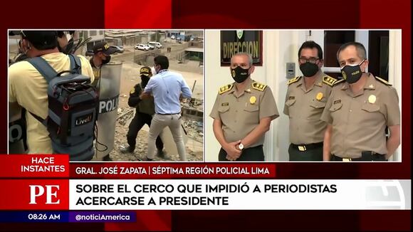 Responden sobre cerco policial a Pedro Castillo