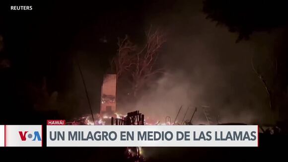 Incendio en Hawái: la casa que milagrosamente sobrevivió al fuego