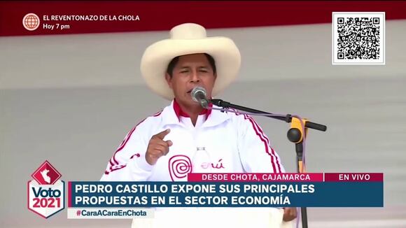 Debate en Chota: Pedro Castillo propone 'Pensión 60'