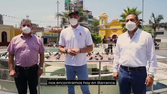 George Forsyth presentó a exministros César Gentille y Clúber Aliaga como parte de su equipo de gobierno