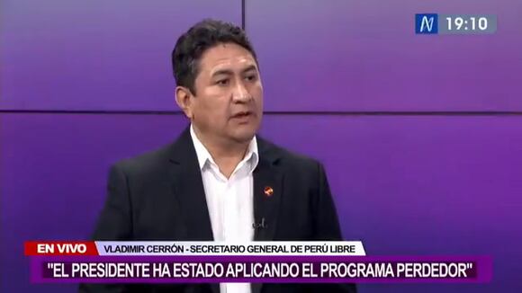 Declaraciones de Vladimir Cerrón sobre Asamblea Constituyente