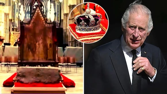 Carlos III será coronado en trono de madera