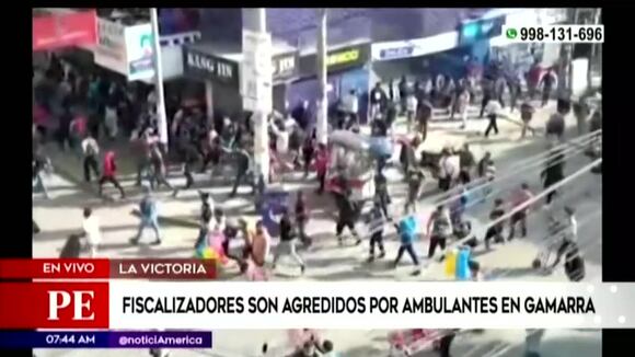La Victoria: Fiscalizadores son agredidos por comerciantes informales en Gamarra