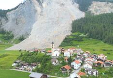 Suiza: La avalancha que por poco impacta contra pequeño pueblo