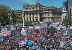 Sindicatos protestan contra el decreto regulador de Javier Milei en Argentina