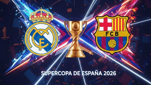 América TV Canal 4 EN VIVO - transmisión clásico Real Madrid vs. FC Barcelona por final Supercopa de España 2026. (Video: @RealMadridCF)