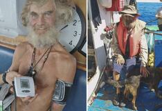 Náufrago rescatado junto a su perrita tras estar a la deriva por más de dos meses