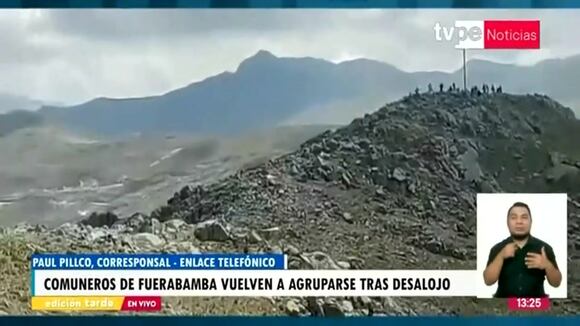 Comuneros de Fuerabamba vuelven a agruparse tras desalojo