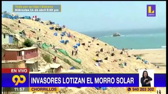 Chorrillos: denuncian que cientos de personas lotizan de forma ilegal el Morro Solar