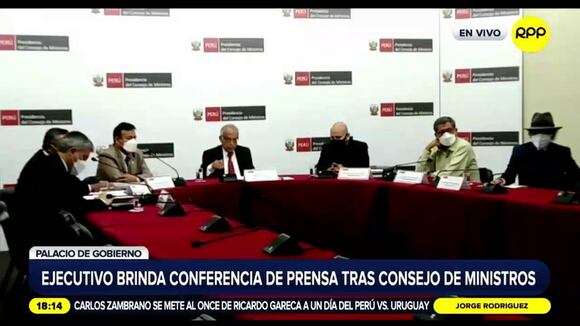 Declaraciones del primer ministro Aníbal Torres