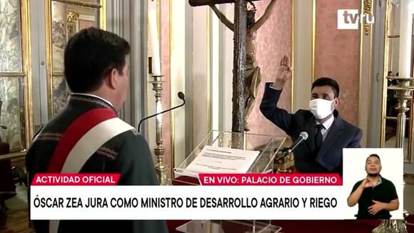 Óscar Zea jura como ministro de Desarrollo Agrario y Riego