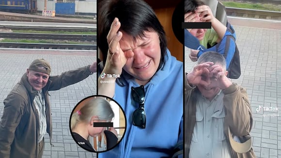 La desgarradora despedida de un padre ucraniano hacía su familia antes de irse a la guerra contra Rusia