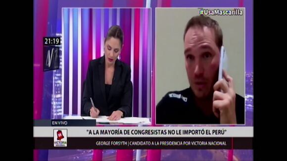 George Forsyth habla de los candidatos fujimoristas que tiene en su lista al congreso