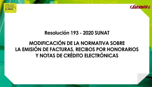 Modificación de la normativa sobre la emisión de facturas, recibos por honorarios y notas de crédito electrónicas