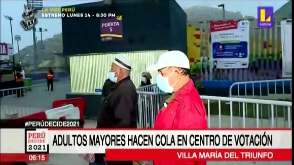 VMT: Adultos mayores hacen cola desde temprano