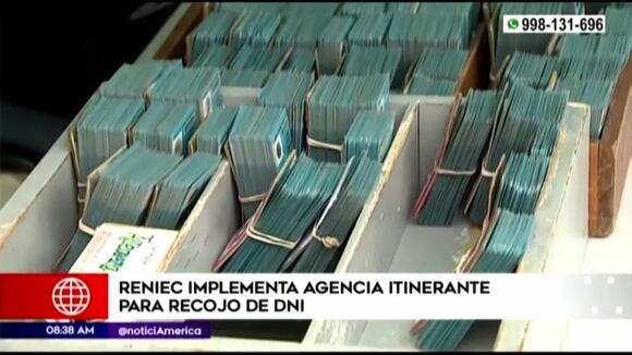 Reniec habilita agencias itinerantes para recojo de DNI