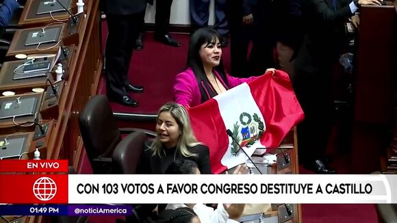 Aprueban destitución de Pedro Castillo